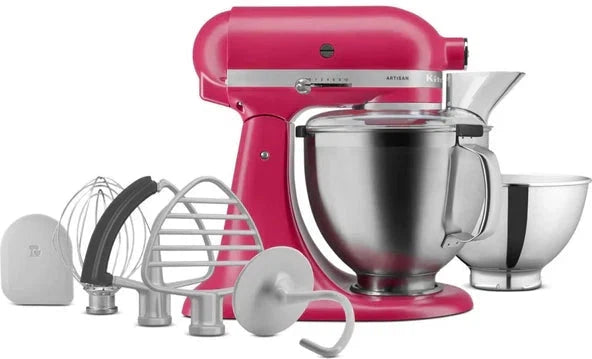 KitchenAid - 5 QT Hibiscus Artisan Tilt-Head Stand Mixer with Premium Accessory Pack - KSM195PSHI - DISCONTINUED