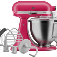KitchenAid - 5 QT Hibiscus Artisan Tilt-Head Stand Mixer with Premium Accessory Pack - KSM195PSHI