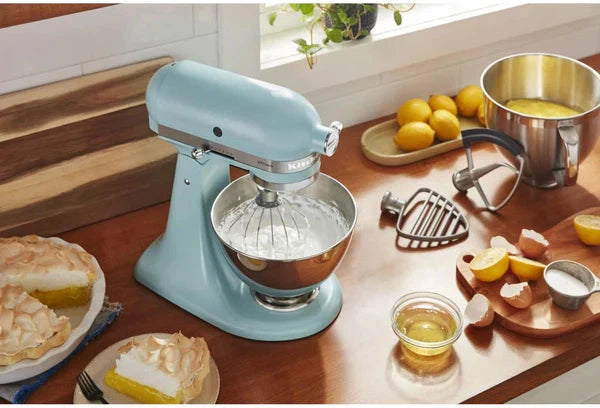 KitchenAid - 5 QT Mineral Water Blue Artisan Tilt-Head Stand Mixer with Premium Accessory Pack - KSM195PSMI - DISCONTINUED