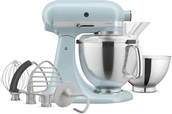 KitchenAid - 5 QT Mineral Water Blue Artisan Tilt-Head Stand Mixer with Premium Accessory Pack - KSM195PSMI - DISCONTINUED