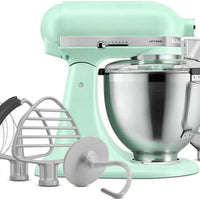 KitchenAid - 5 QT Spearmint Artisan Tilt-Head Stand Mixer with Premium Accessory Pack - KSM195PSSD