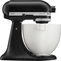 KitchenAid - 5 QT Speckled Stone Ceramic Bowl with Handle for Tilt Head Mixers - KSM2CB5PSS