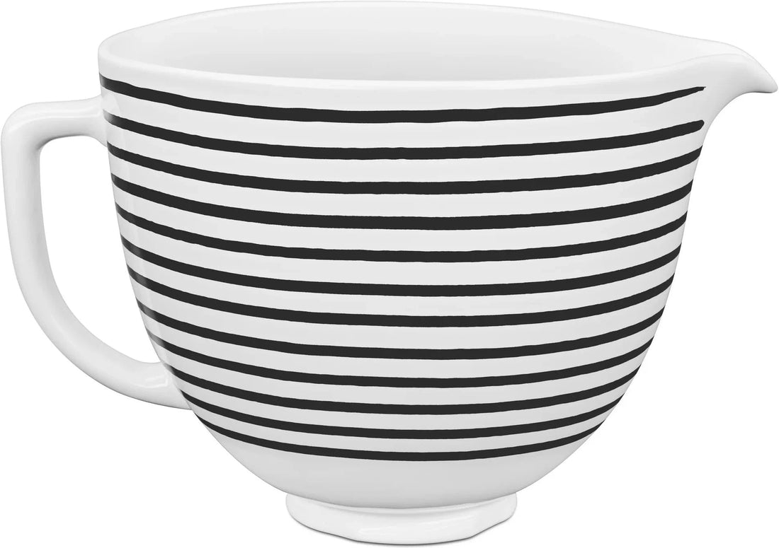 KitchenAid - 5 QT Striped Pattern Ceramic Bowl - KSM2CB5PHS