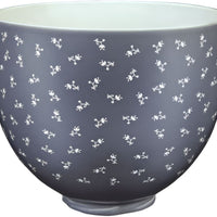 KitchenAid - 5 QT Vintage Floral Ceramic Bowl with Handle for Tilt Head Mixers - KSM2CB5BF