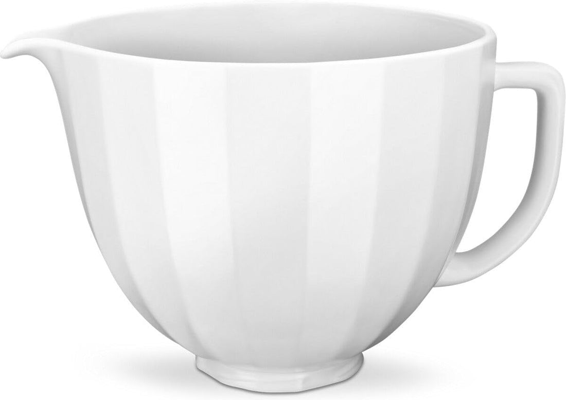 KitchenAid - 5 QT White Shell Ceramic Bowl - KSM2CB5PWS