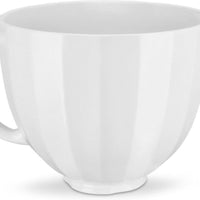 KitchenAid - 5 QT White Shell Ceramic Bowl - KSM2CB5PWS