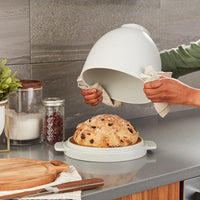 KitchenAid - 5 Qt Grey Speckle Bread Bowl with Baking Lid for Tilt-Head Mixer - KSM2CB5BGS