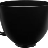 KitchenAid - 5 Quart Black on Black Smooth Ceramic Bowl for 4.5 & 5 qt Tilt-Head Stand Mixers - KSM2CB5BB