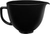 KitchenAid - 5 Quart Black on Black Smooth Ceramic Bowl for 4.5 & 5 qt Tilt-Head Stand Mixers - KSM2CB5BB