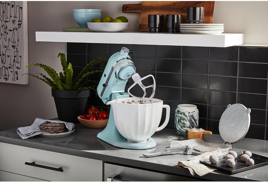 KitchenAid - 5 Quart Seaside Glaze Ceramic Bowl for 4.5 & 5 qt Tilt-Head Stand Mixers - KSM2CB5PSG