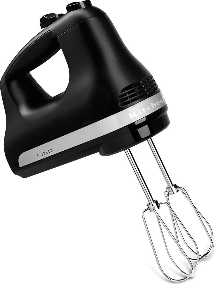 KitchenAid - 5-Speed Black Matte Ultra Power Hand Mixer - KHM512BM