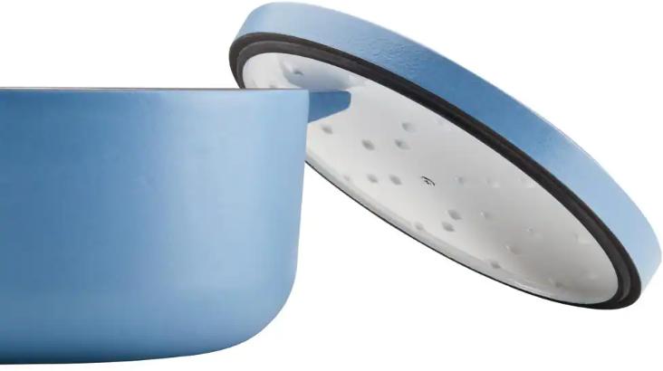 KitchenAid - 6 QT Blue Enameled Cast Iron Dutch Oven with Lid - 48531 - DISCONTINUED