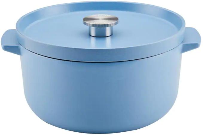 KitchenAid - 6 QT Blue Enameled Cast Iron Dutch Oven with Lid - 48531 - DISCONTINUED