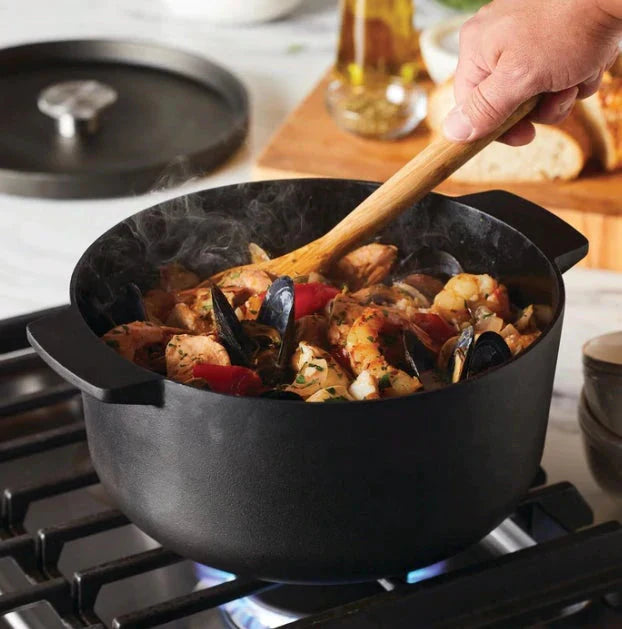 KitchenAid - 6 QT Seasoned Cast Iron Dutch Oven/Casserole - 48396