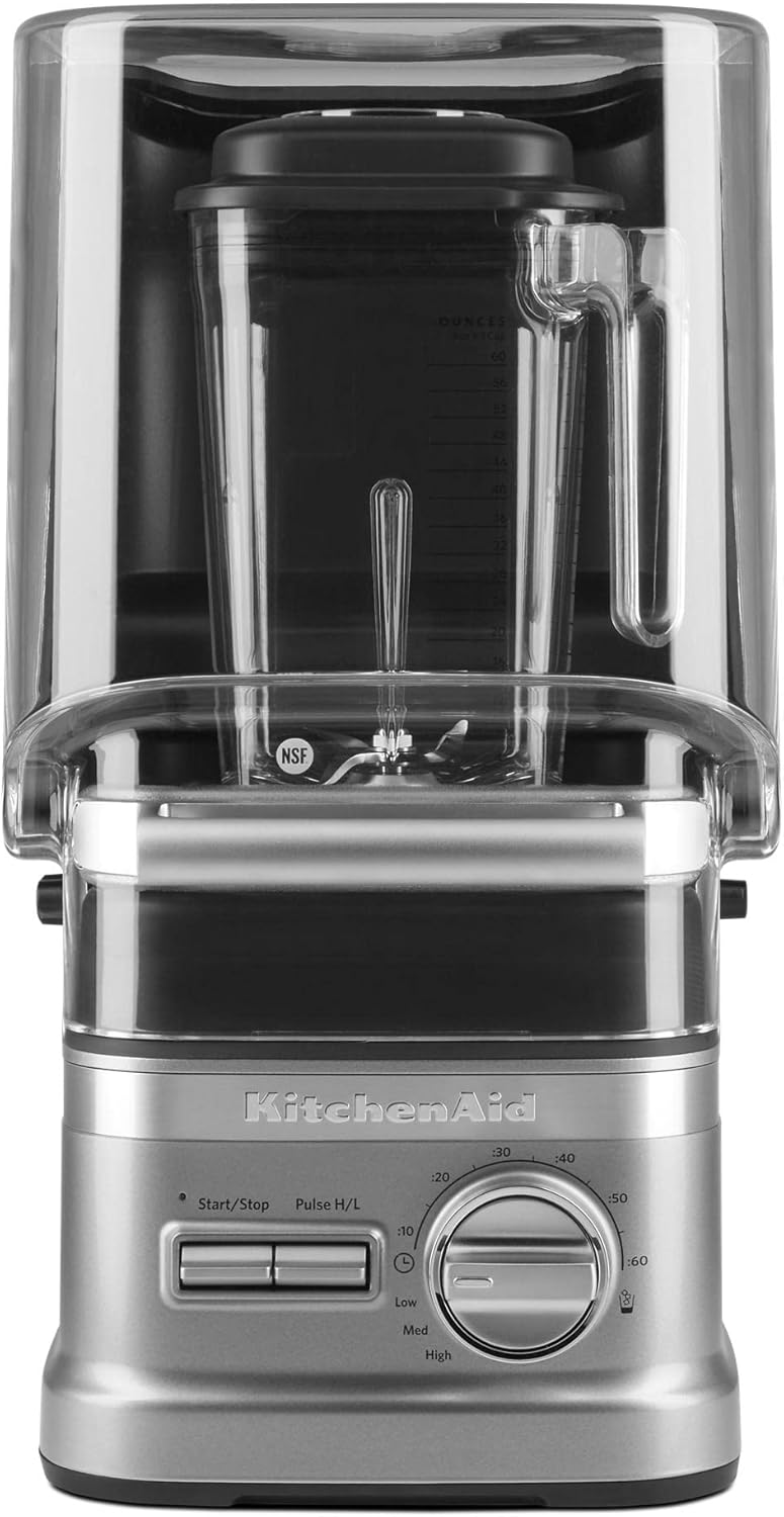 KitchenAid - 60 Oz Commercial NSF Contour Silver Enclosure Blender - KSBC1B2CU - DISCONTINUED