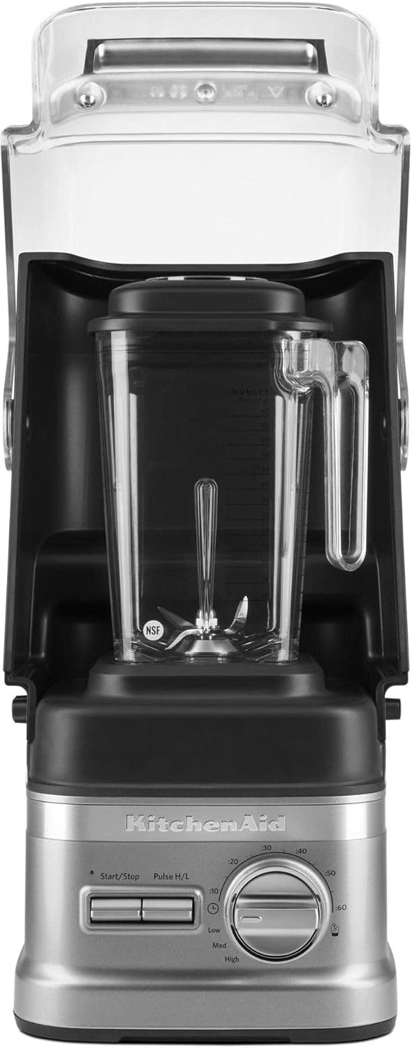 KitchenAid - 60 Oz Commercial NSF Contour Silver Enclosure Blender - KSBC1B2CU - DISCONTINUED