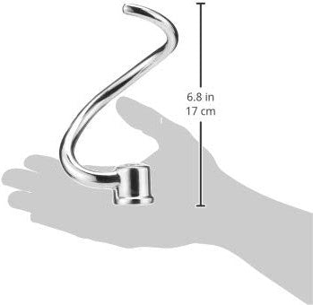 KitchenAid - 6.9 L Silver Dough Hook - KSMC7QDH