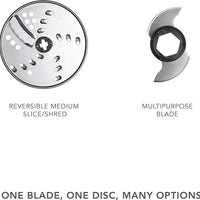 KitchenAid - 7 Cup Contour Silver Food Processor - KFP0718CU