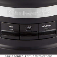 KitchenAid - 7 Cup Matte Black Food Processor - KFP0718BM
