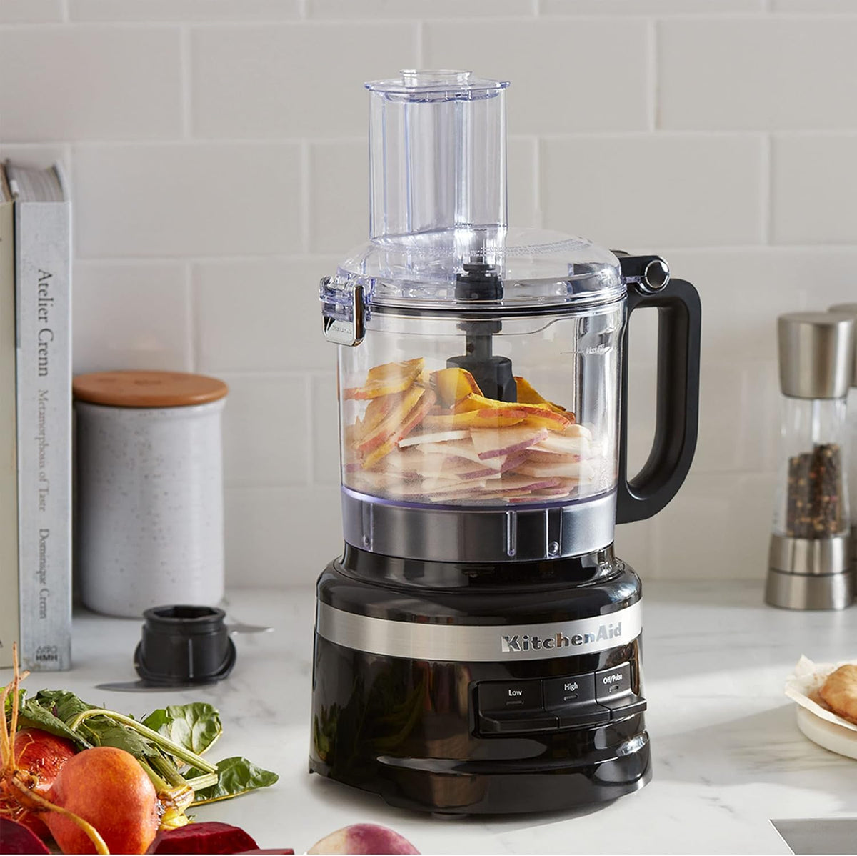KitchenAid - 7 Cup Onyx Black Easy Store Food Processor - KFP0718OB - DISCONTINUED
