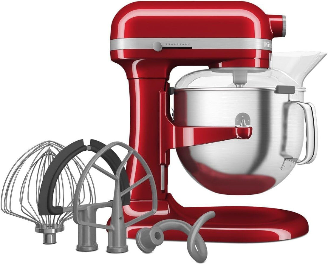 KitchenAid - 7 QT Bowl-Lift Stand Mixer Candy Apple Red - KSM70SKXXCA