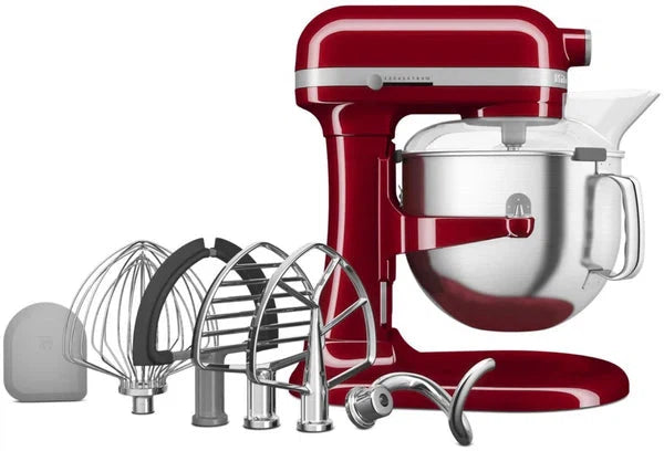 KitchenAid - 7 QT Empire Red Bowl-Lift Stand Mixer with Redesigned Premium Touchpoints - KSM70SNDXER