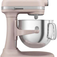 KitchenAid - 7 QT Feather Pink Bowl-Lift Stand Mixer - KSM70SKXXFT