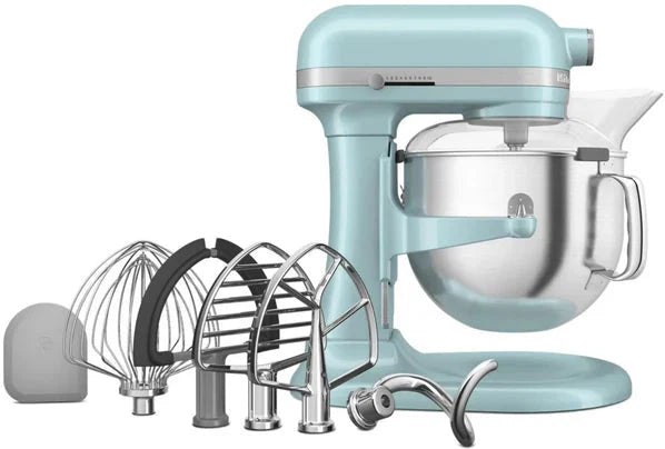 KitchenAid - 7 QT Mineral Water Blue Bowl-Lift Stand Mixer with Redesigned Premium Touchpoints - KSM70SNDXMI