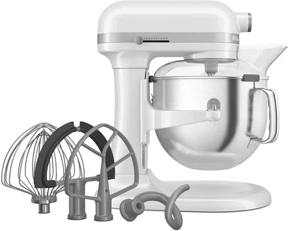 KitchenAid - 7 QT White Bowl-Lift Stand Mixer - KSM70SKXXWH