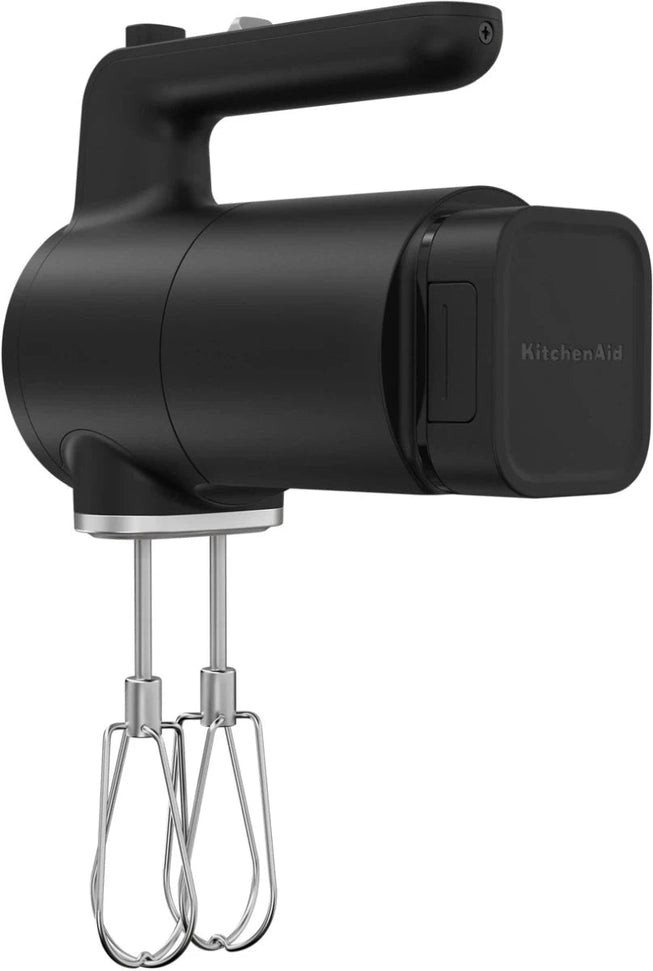 KitchenAid - 7 Speed Black Matte Cordless Hand Mixer - Battery Included - KHMR762BM