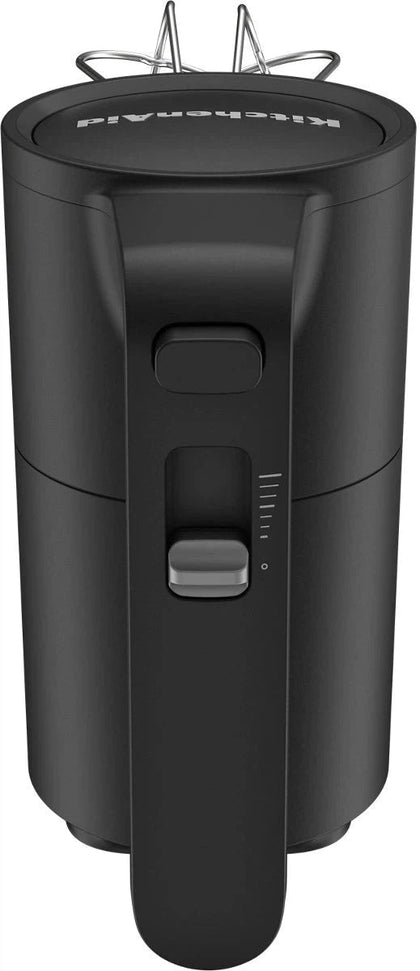KitchenAid - 7 Speed Black Matte Cordless Hand Mixer - Battery Included - KHMR762BM