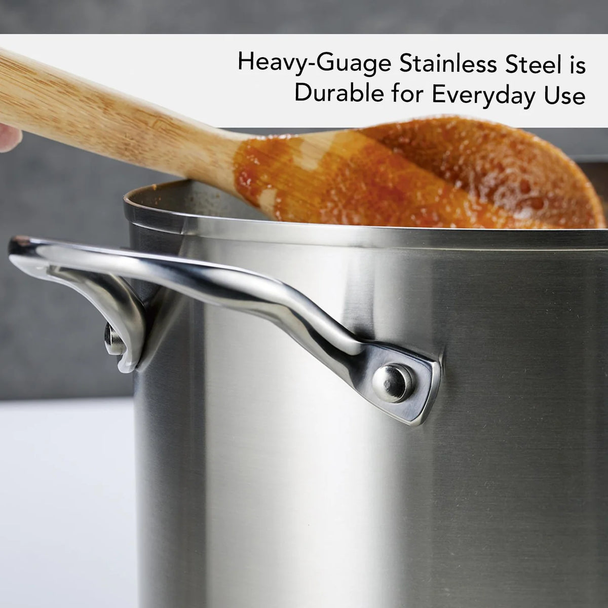 KitchenAid - 7.6 L/8 Qt. 3-Ply Base Stainless Steel Stockpot with Lid - 71003-TF05 - DISCONTINUED