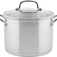 KitchenAid - 7.6 L/8 Qt. 3-Ply Base Stainless Steel Stockpot with Lid - 71003-TF05 - DISCONTINUED