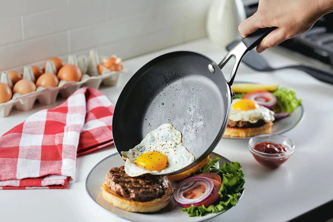 KitchenAid - 8" Brushed Stainless Steel Nonstick Fry Pan - 71019