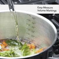 KitchenAid - 8 QT 5-Ply Clad Stainless Steel Stockpot with Lid - 30002-TF05