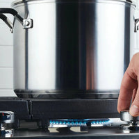 KitchenAid - 8 QT Brushed Stainless Steel Stock Pot with Measuring Marks and Lid - 71022-TF05