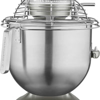 KitchenAid - 8 QT NSF Certified Commercial Series Contour Silver Bowl-Lift Stand Mixer with Stainless Steel Bowl Guard - KSMC895CU