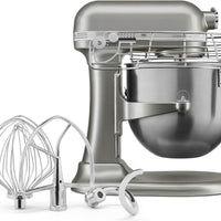 KitchenAid - 8 QT NSF Certified Commercial Series Contour Silver Bowl-Lift Stand Mixer with Stainless Steel Bowl Guard - KSMC895CU