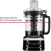 KitchenAid - 9 Cup Onyx Black Food Processor - KFP0921OB