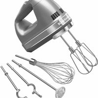 KitchenAid - 9-Speed Silver Hand Mixer Contour - KHM926CU