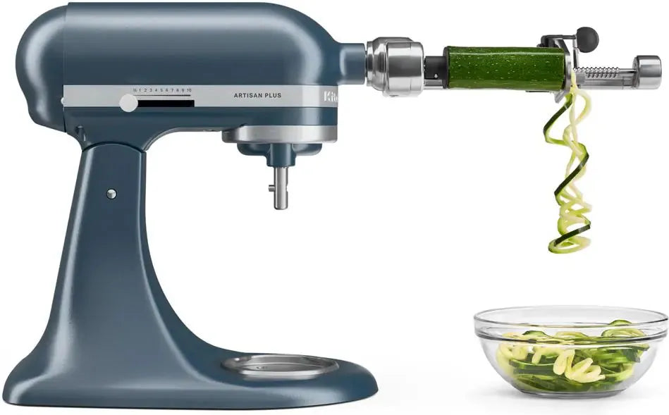 KitchenAid - Artisan Plus 5 QT Blue Steel Tilt-Head Stand Mixer with Accessories - KSM50PKVXBS