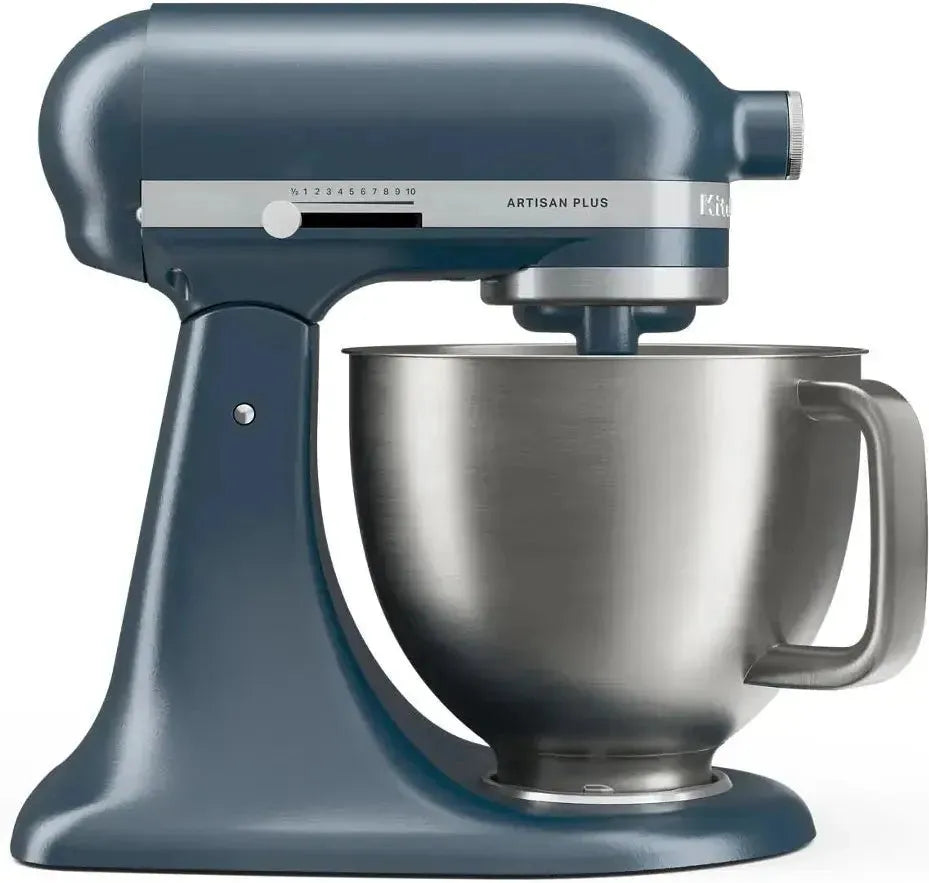 KitchenAid - Artisan Plus 5 QT Blue Steel Tilt-Head Stand Mixer with Accessories - KSM50PKVXBS