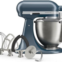 KitchenAid - Artisan Plus 5 QT Blue Steel Tilt-Head Stand Mixer with Accessories - KSM50PKVXBS