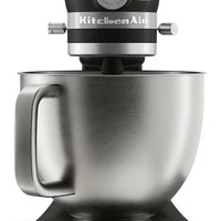 KitchenAid - Artisan Plus 5 QT Cast Iron Black Tilt-Head Stand Mixer with Accessories - KSM50PKVXBK