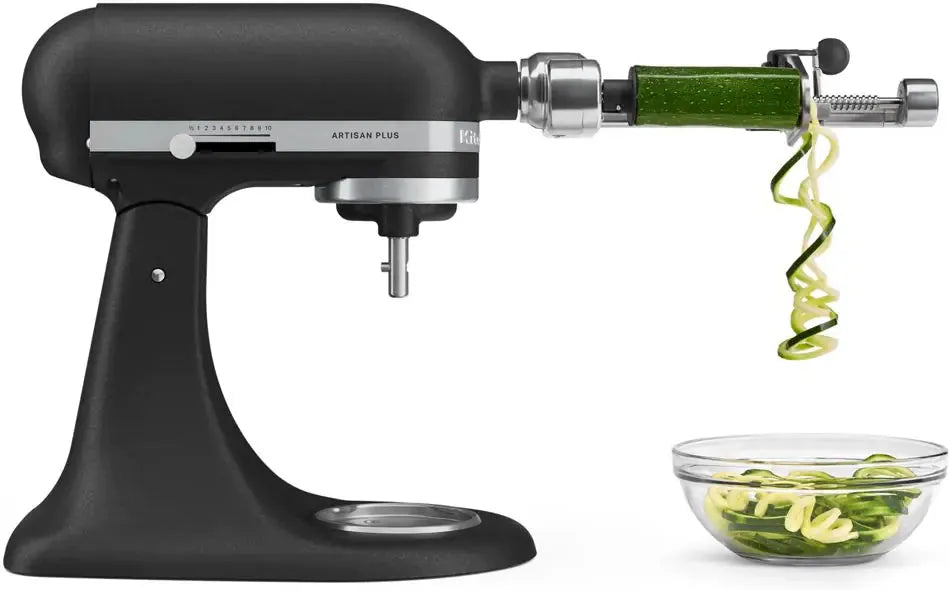 KitchenAid - Artisan Plus 5 QT Cast Iron Black Tilt-Head Stand Mixer with Accessories - KSM50PKVXBK
