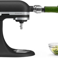 KitchenAid - Artisan Plus 5 QT Cast Iron Black Tilt-Head Stand Mixer with Accessories - KSM50PKVXBK