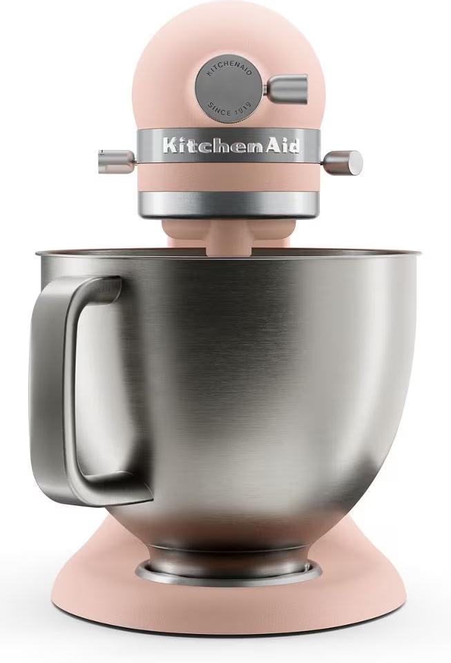 KitchenAid - Artisan Plus 5 QT Feather Pink Tilt-Head Stand Mixer with Accessories - KSM50PKVXFT