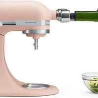 KitchenAid - Artisan Plus 5 QT Feather Pink Tilt-Head Stand Mixer with Accessories - KSM50PKVXFT