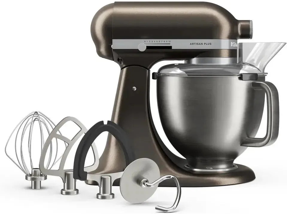 KitchenAid - Artisan Plus 5 QT Iron Ore Tilt-Head Stand Mixer with Accessories - KSM50PKVXIO