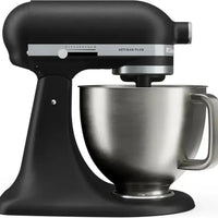 KitchenAid - Artisan Plus 5 QT Matte Black Tilt-Head Stand Mixer with Accessories - KSM50PKVXBM